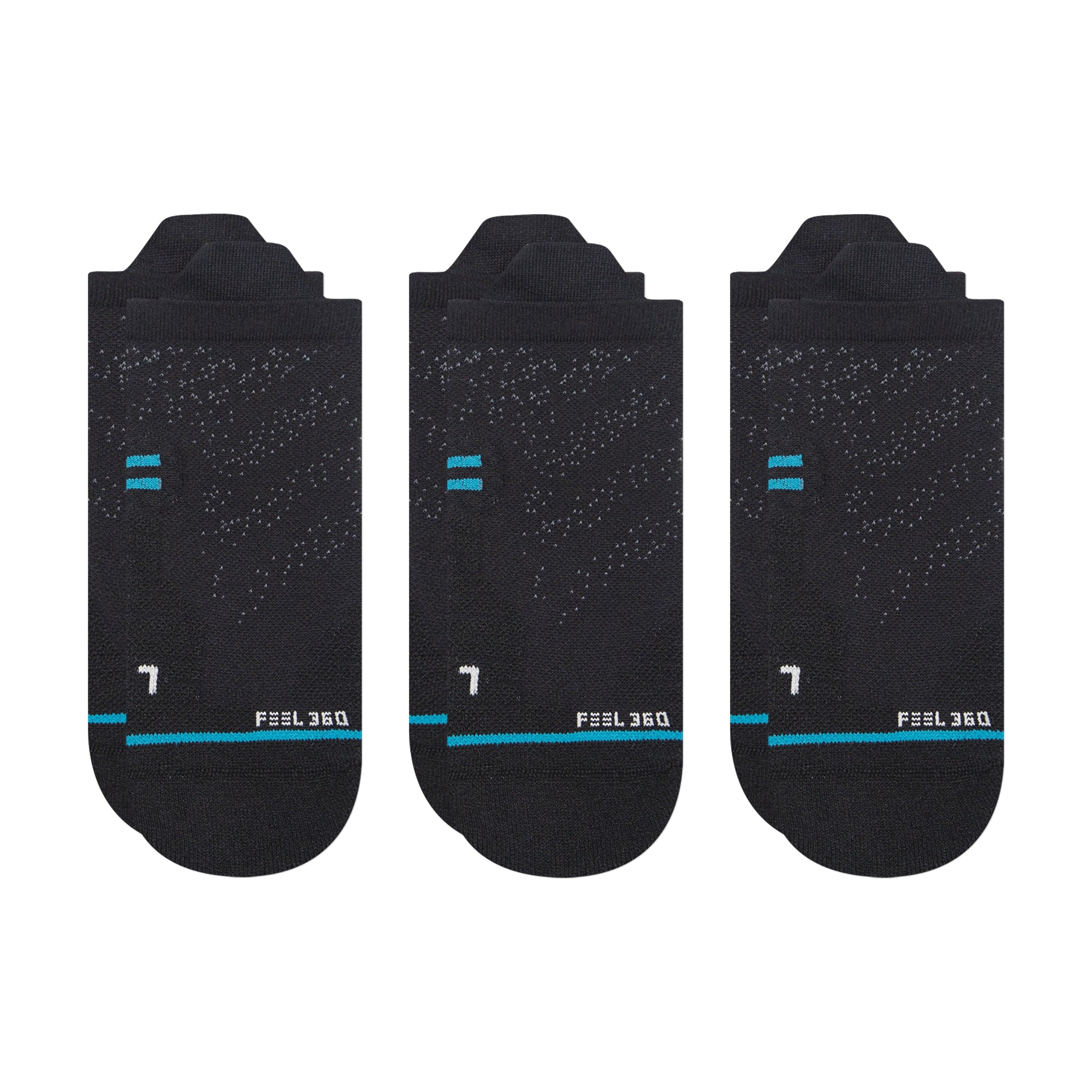 MEDIUM PERFORMANCE TAB SOCKS 3 PACK ATHLETIC BLACK Stance Socks AU