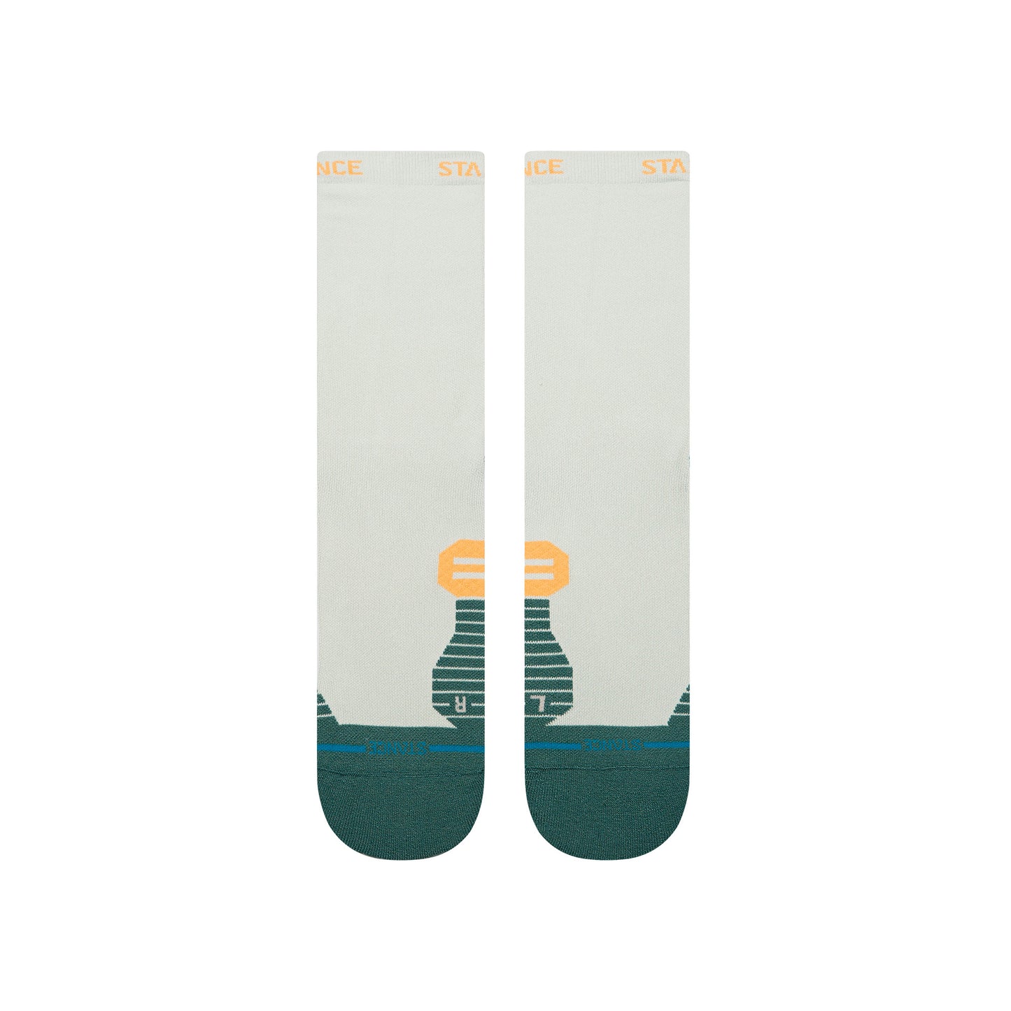 Light Performance Golf Crew Socks - Doubled Up Teal