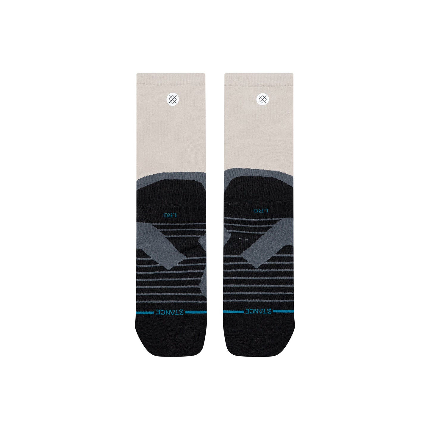 Light Performance Crew Socks - Pace Light Grey