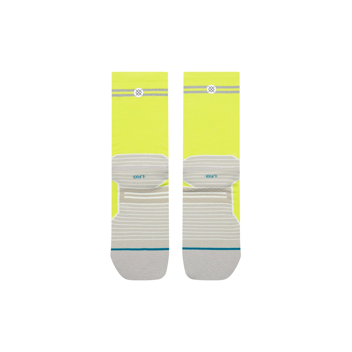 Light Performance Crew Socks - Reflector Volt