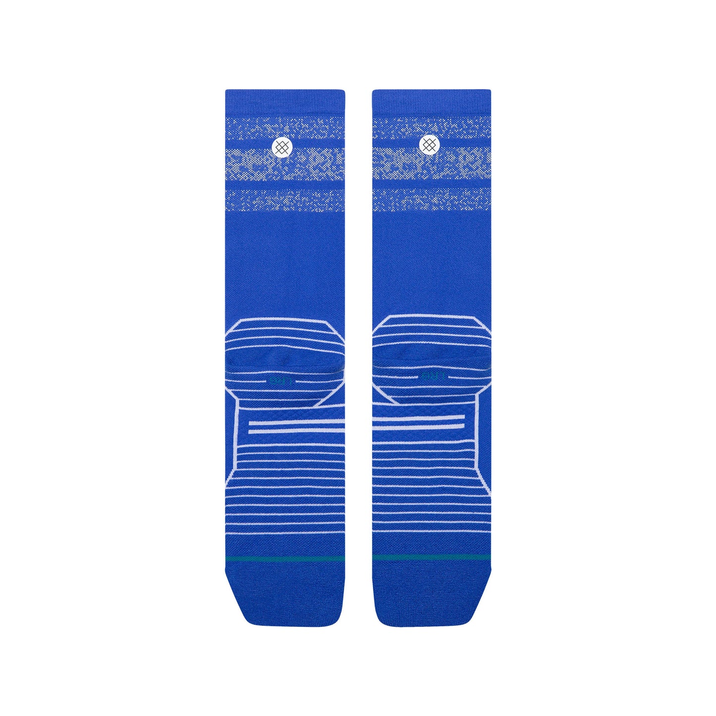 Light Performance Crew Socks - Boyd Reflector Cobalt Blue
