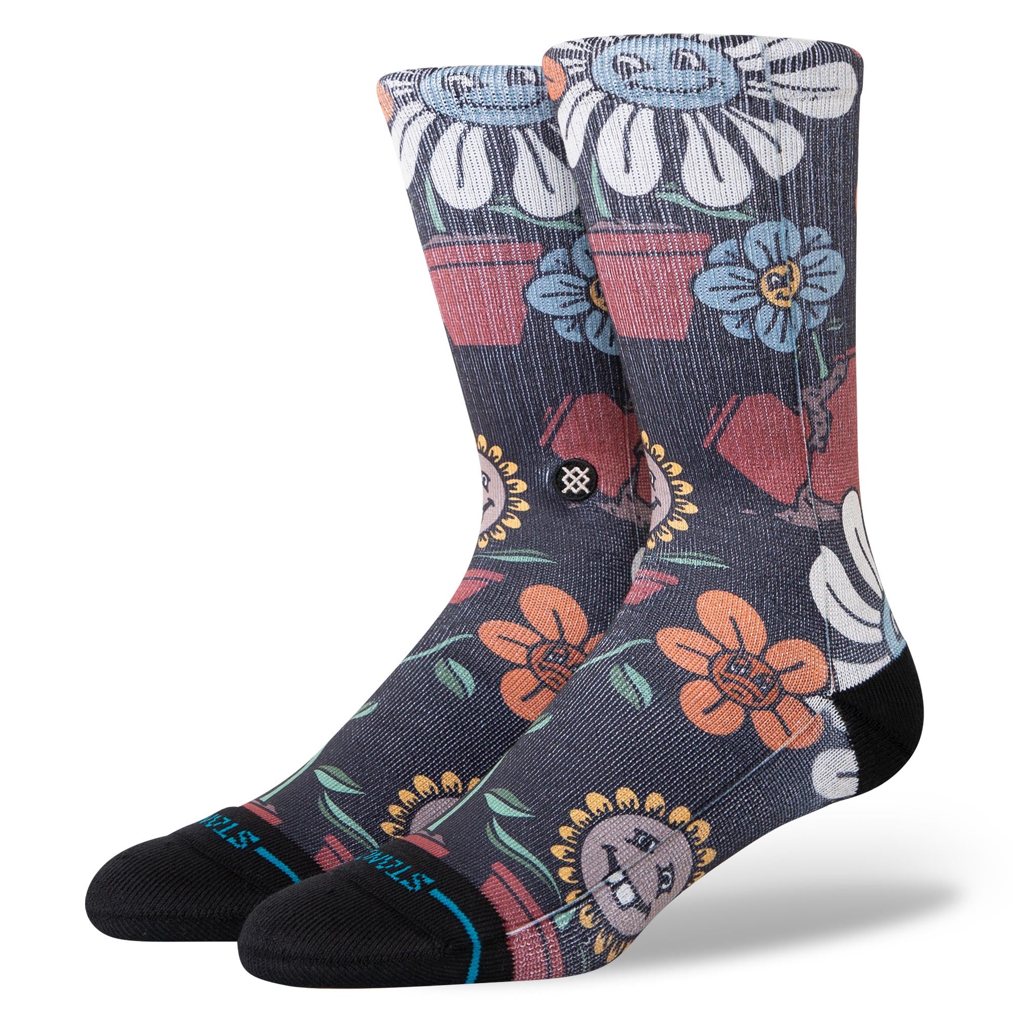 Stance Planted Crew Socken Unisex – Mittlere Polsterung, Nahtlose Zehe, Lässiger Style
