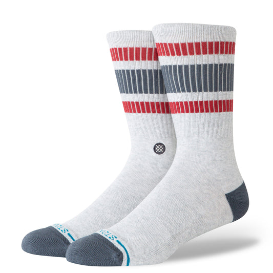 Boyd Crew Socks - Pop Stitch Heather Grey