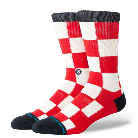 Chaturanga Crew Socks - Red