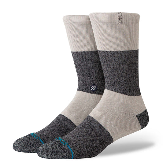 Twist Stripe Crew Socks - Grey