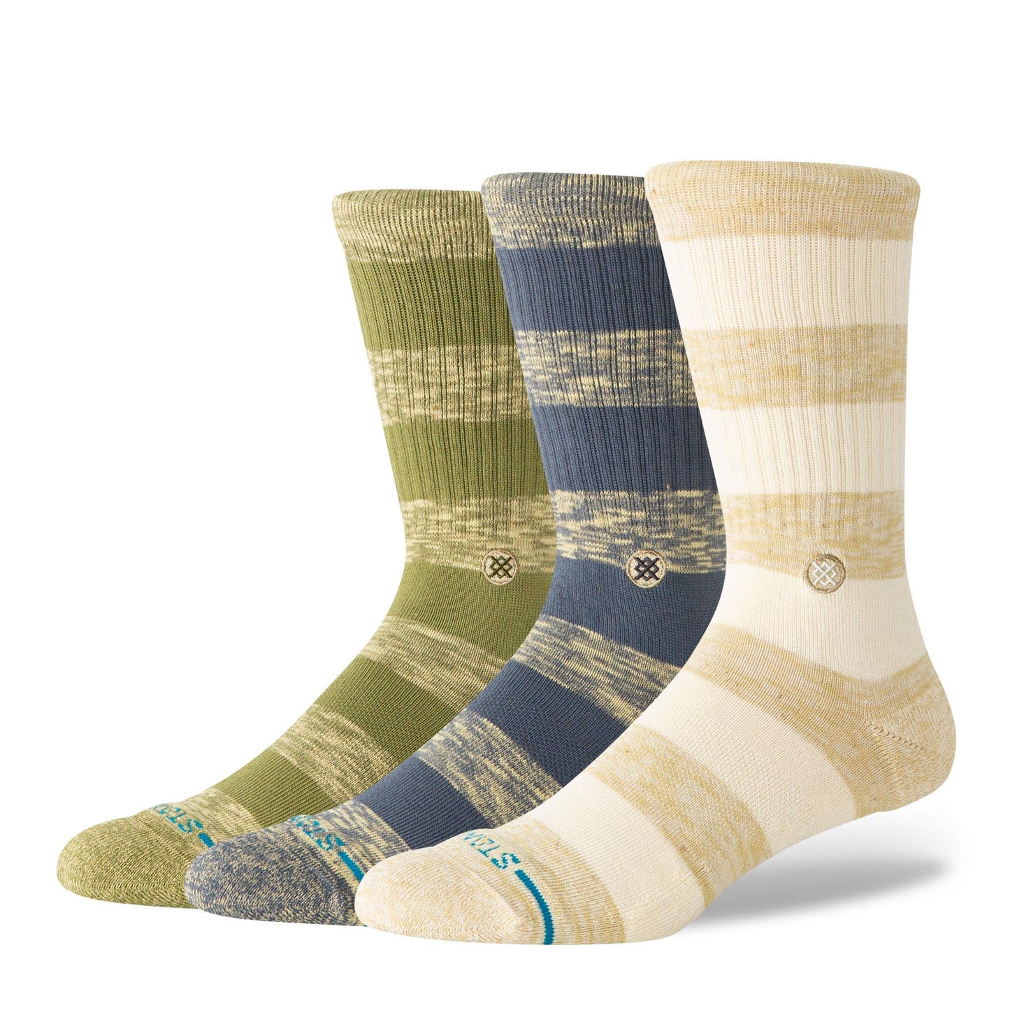 Portland Crew Socks 3 Pack - Canvas