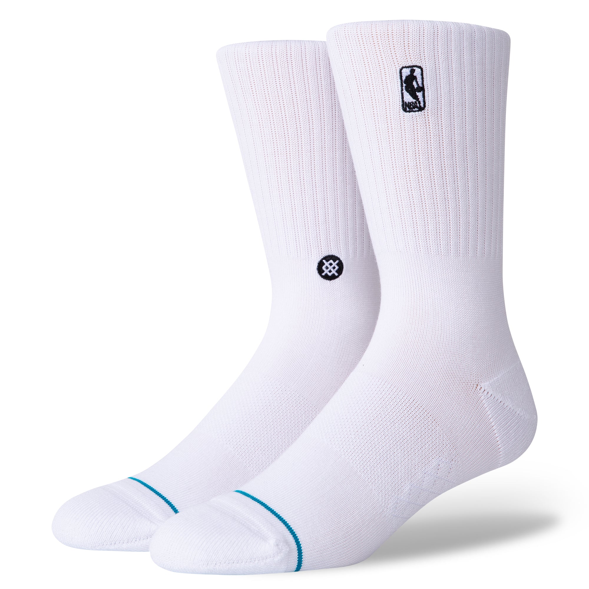 NBA LOGOMAN CREW SOCKS WHITE Stance AU – Stance Socks AU