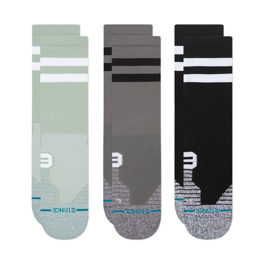 Ultralight Performance Crew Socks 3 Pack - Franchise Multi