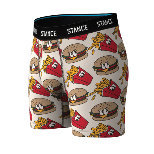 Poly Boxer Brief - Burgers & Fries