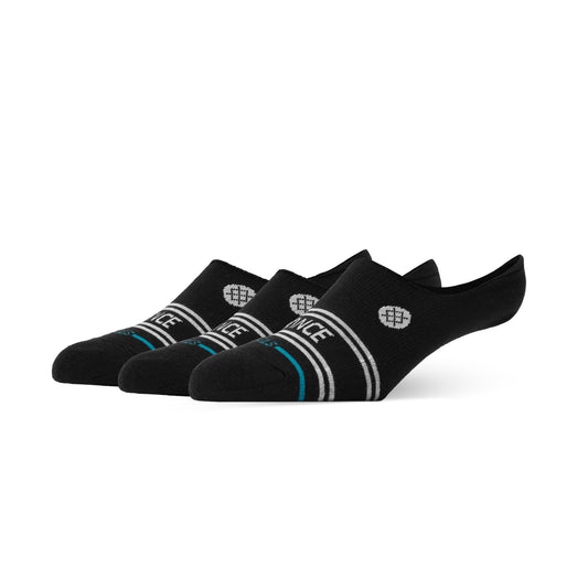 Vital No Show Socks 3 Pack - Black
