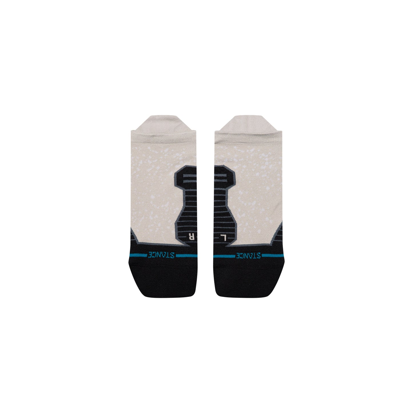 Light Performance Tab Socks - Speckle Grey