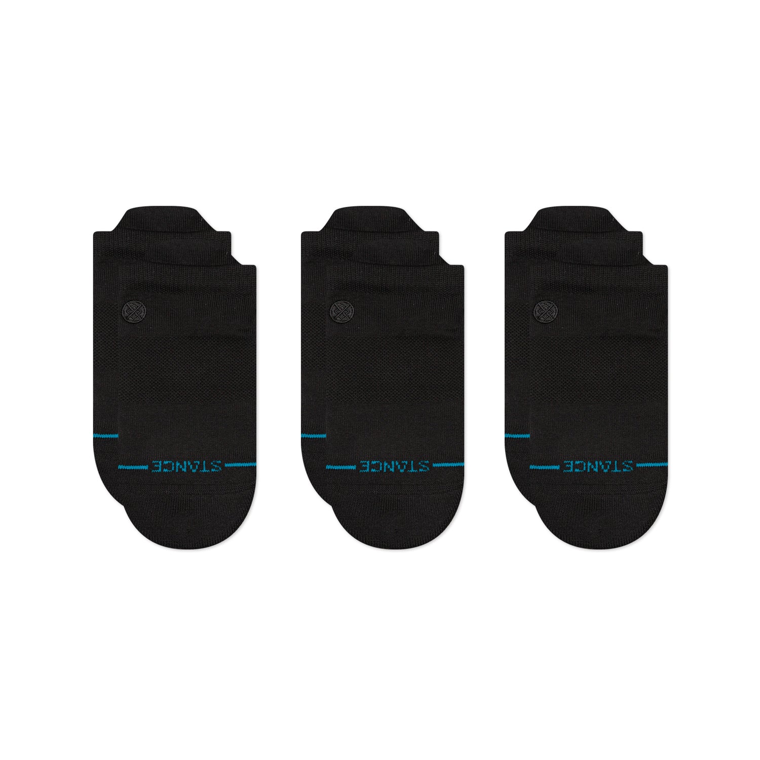 Icon Tab Socks 3 Pack - Black