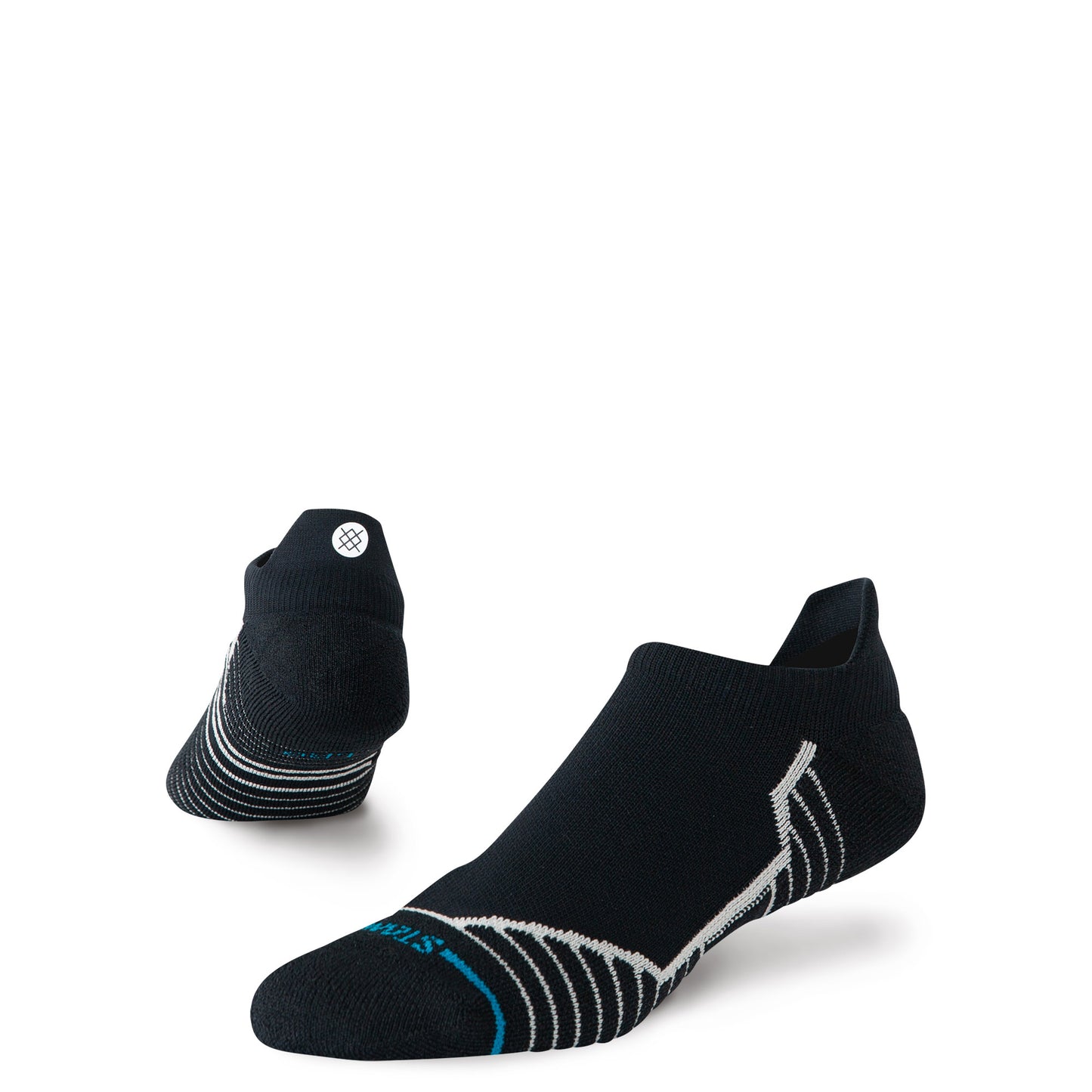 Medium Performance Golf Tab Socks - Black