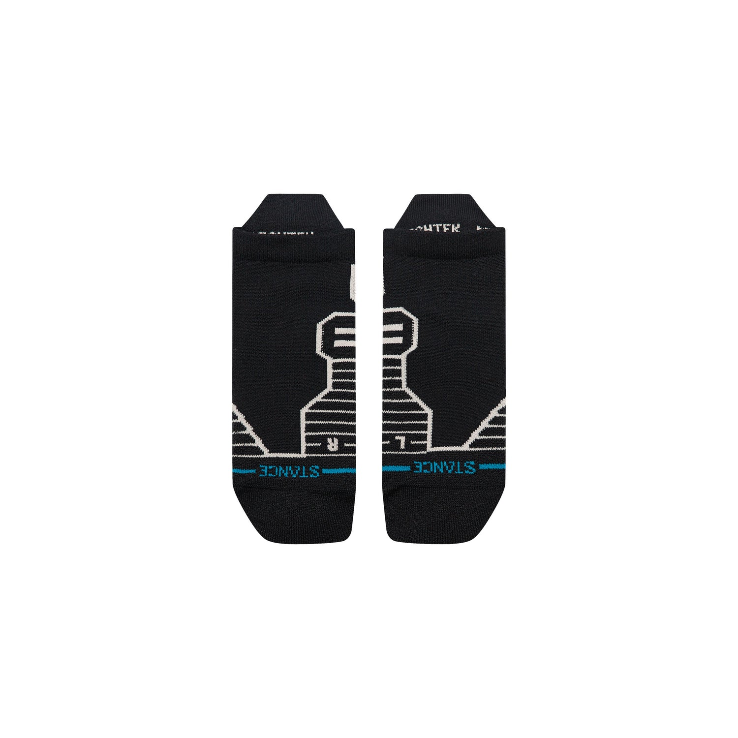 Medium Performance Golf Tab Socks - Black