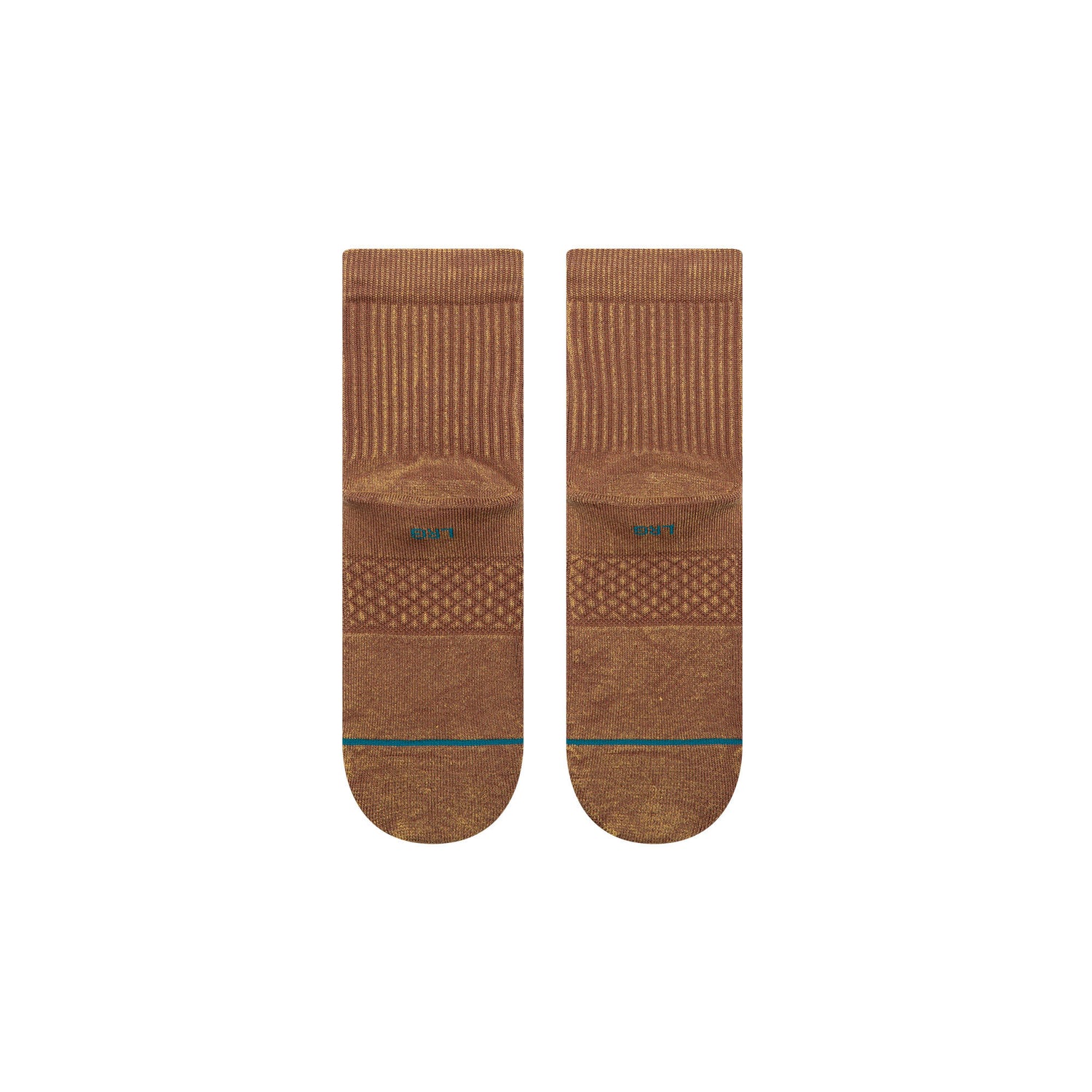 Icon Washed Quarter Socks - Brown