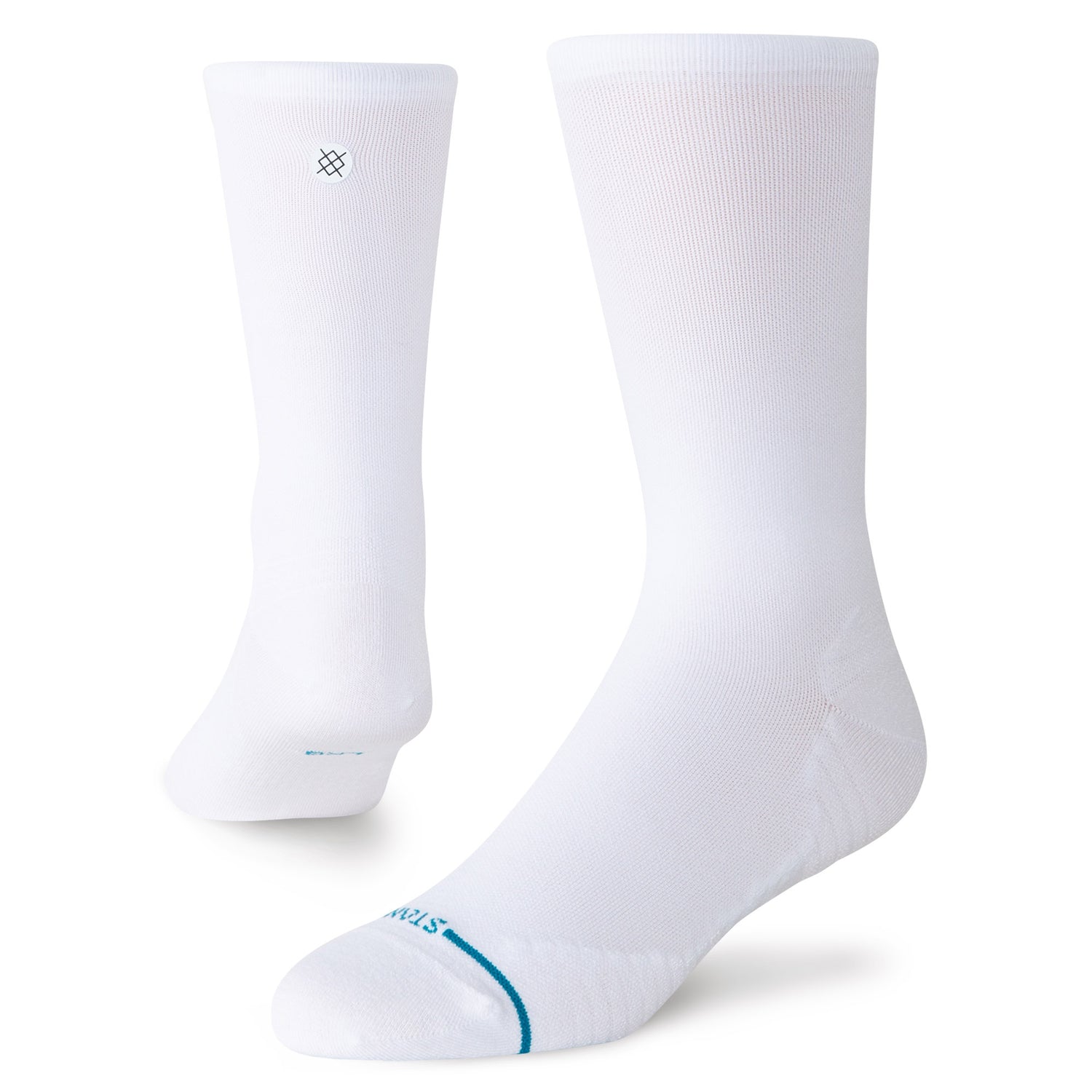 Ultralight Performance Crew Socks - Solid White