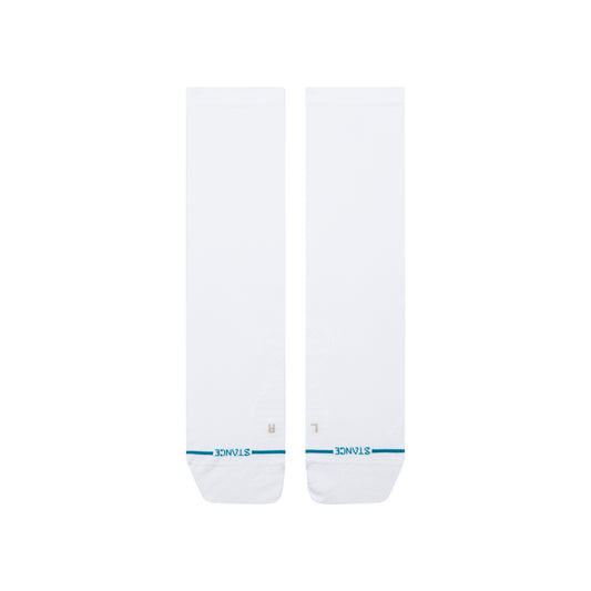 Ultralight Performance Crew Socks - Solid White