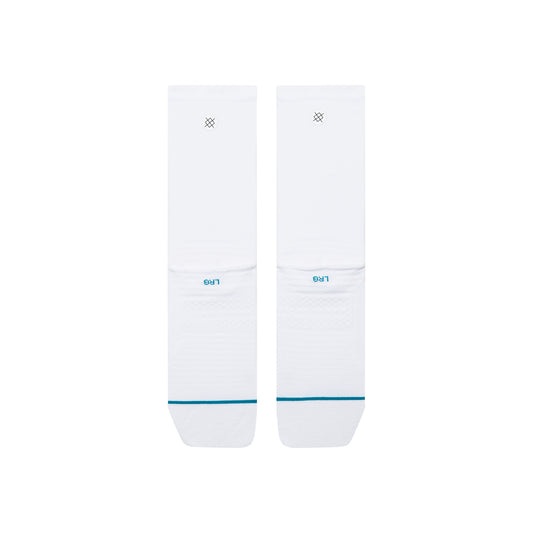 Ultralight Performance Crew Socks - Solid White