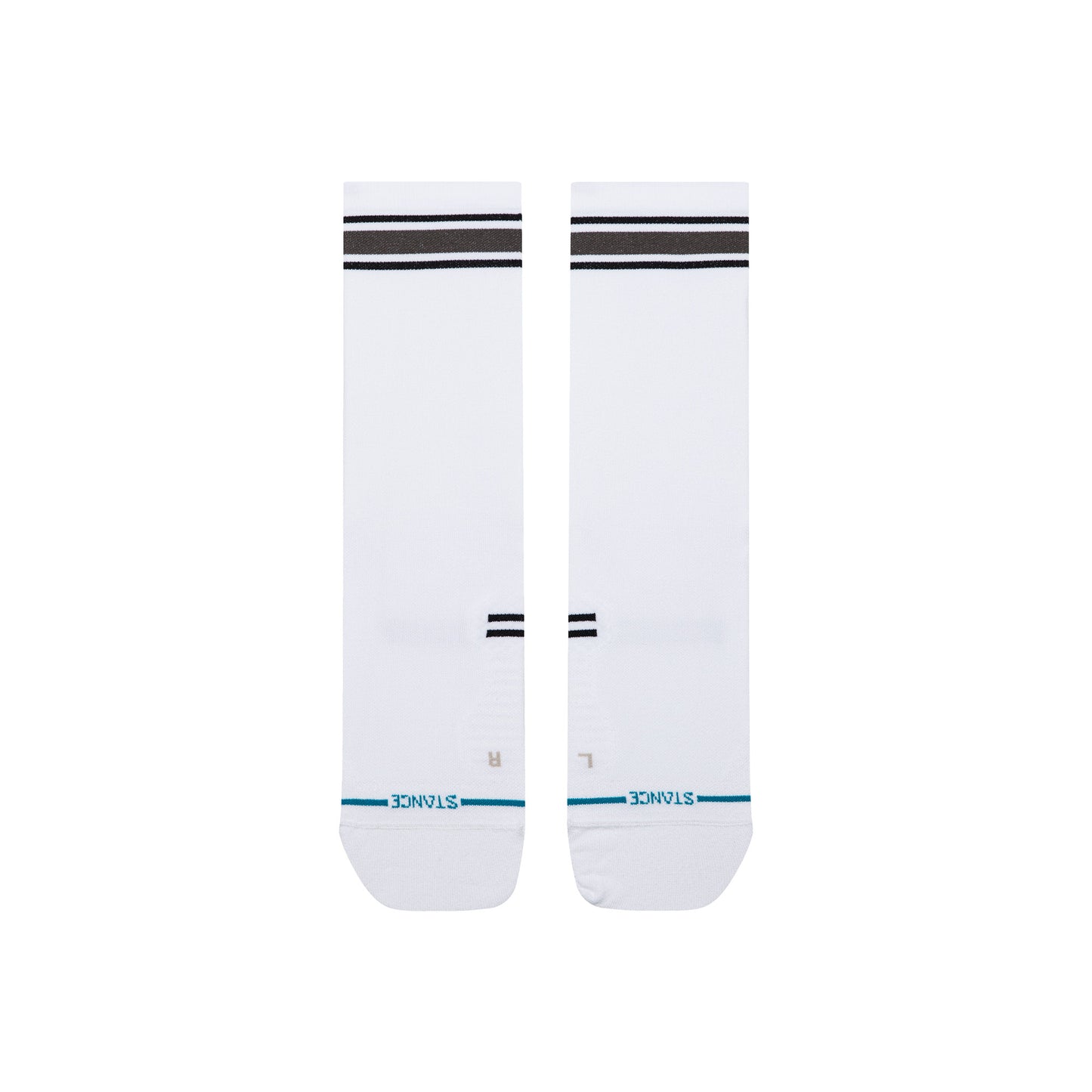 Performance Crew Socks - Boyd White / Black