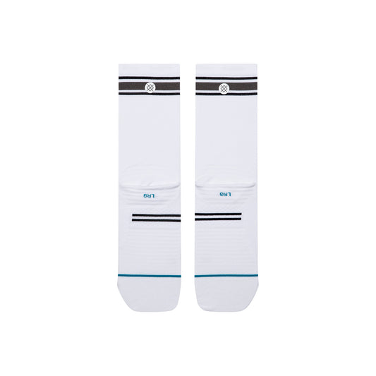 Performance Crew Socks - Boyd White / Black