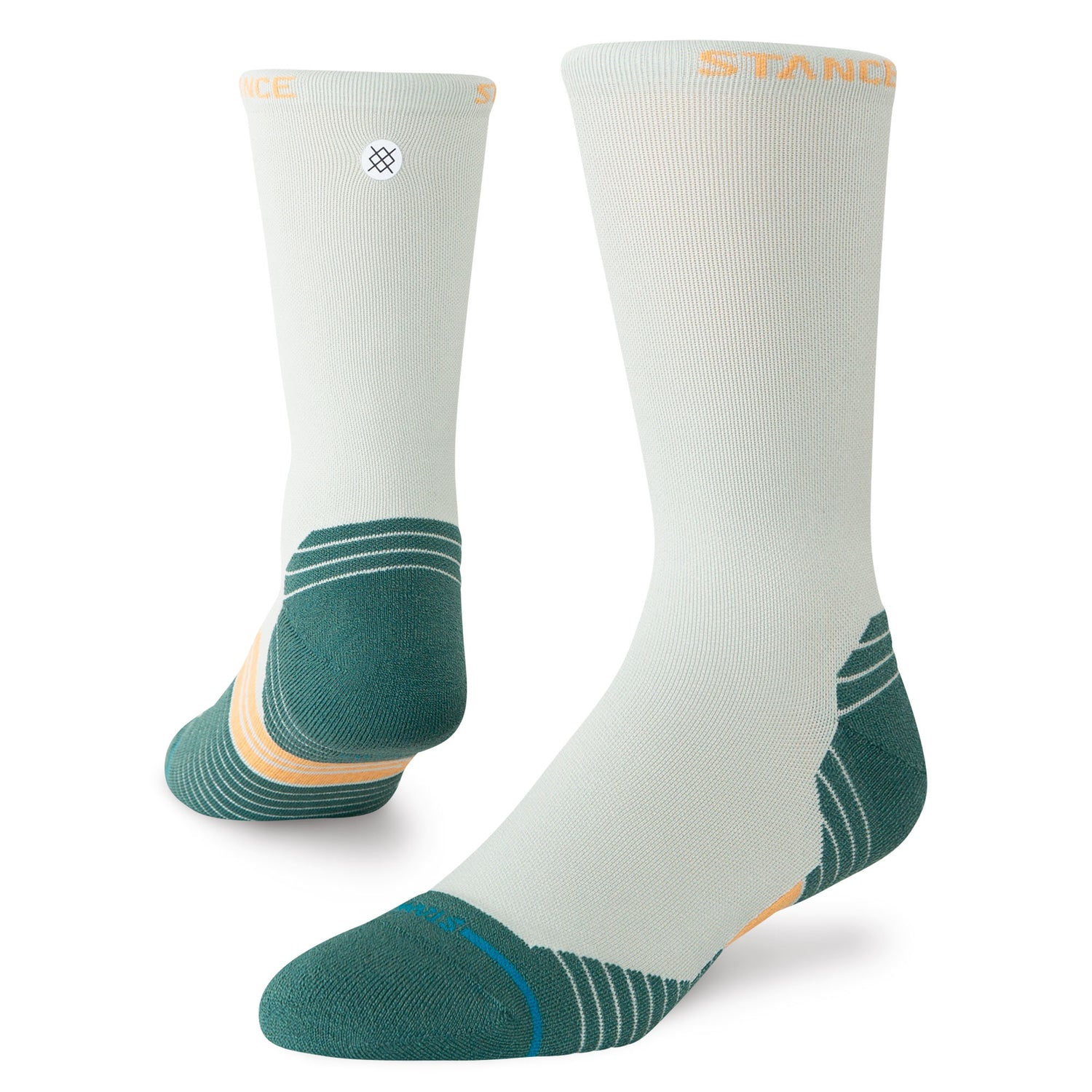 Light Performance Golf Crew Socks - Doubled Up Teal