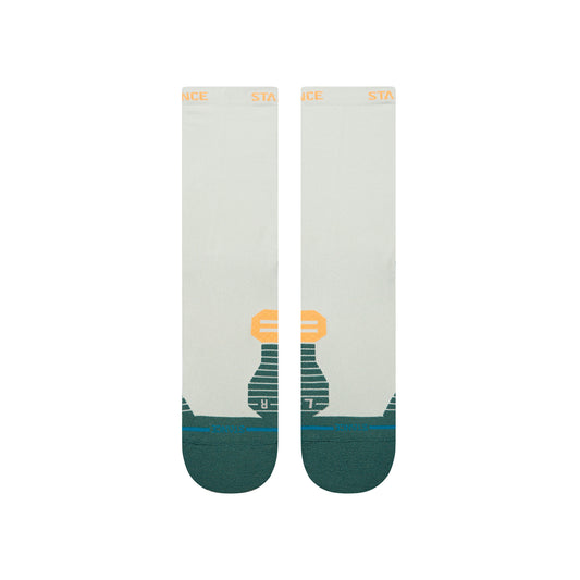 Light Performance Crew Socks - Doubled Up Teal