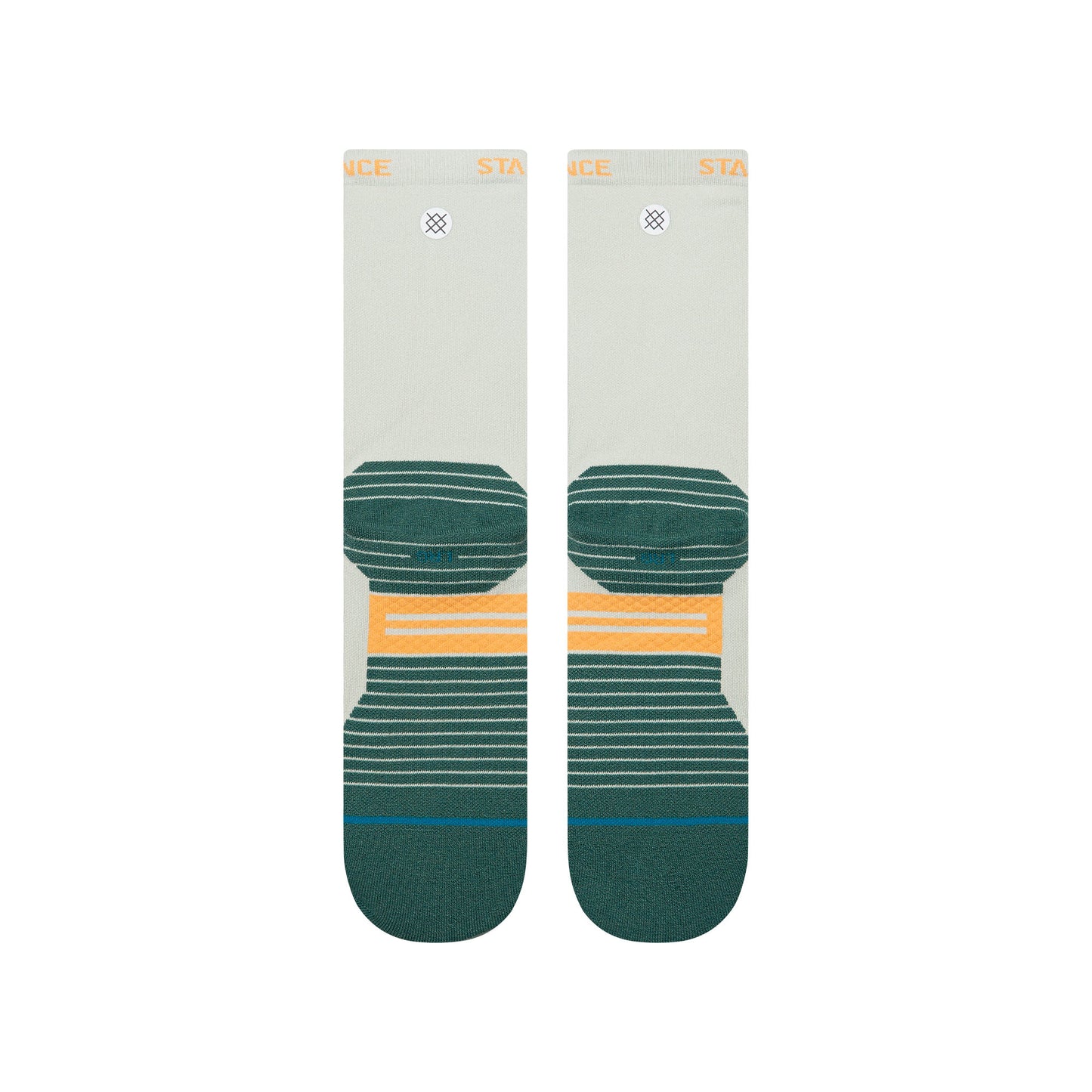 Light Performance Golf Crew Socks - Doubled Up Teal