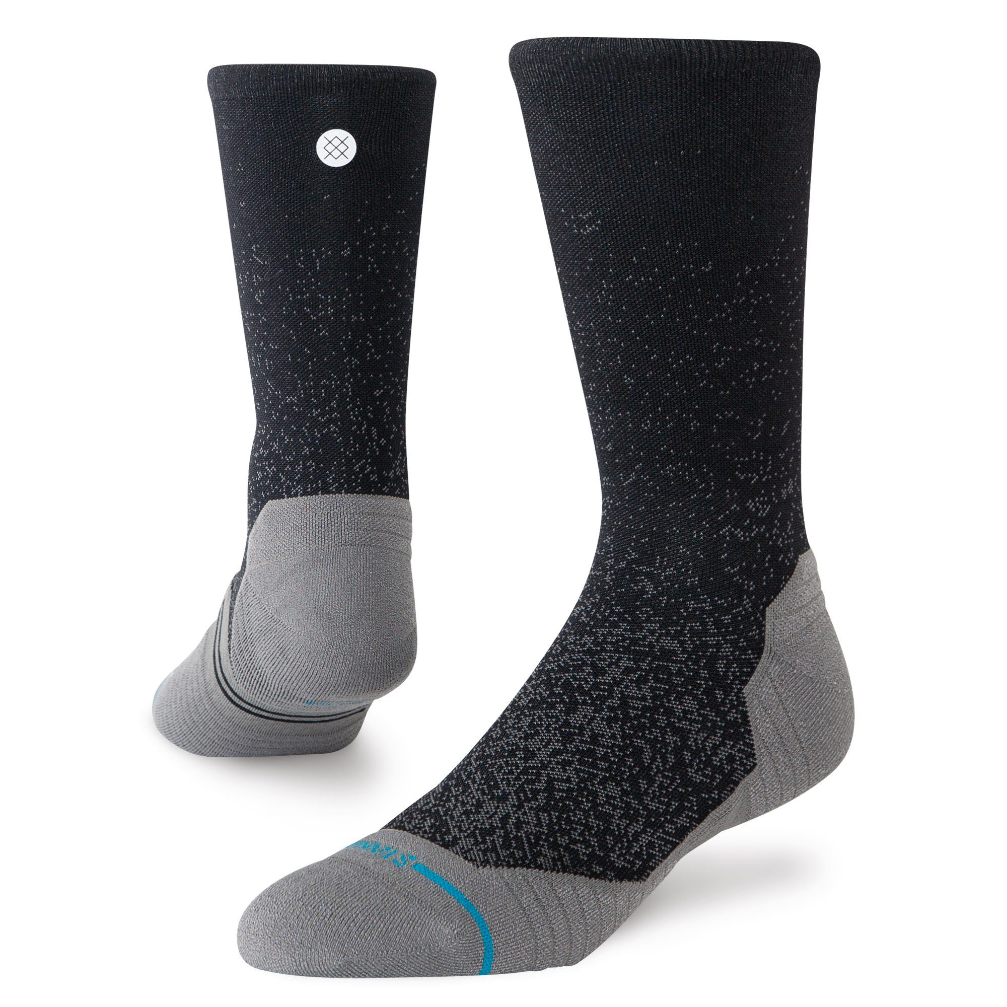 LIGHT PERFORMANCE CREW SOCKS - POWDER SPLIT BLACK | Stance AU – Stance ...