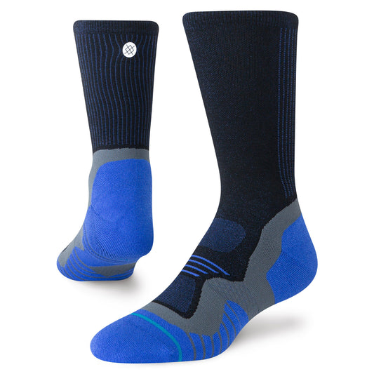 Light Performance Crew Socks - Pace Black Grey