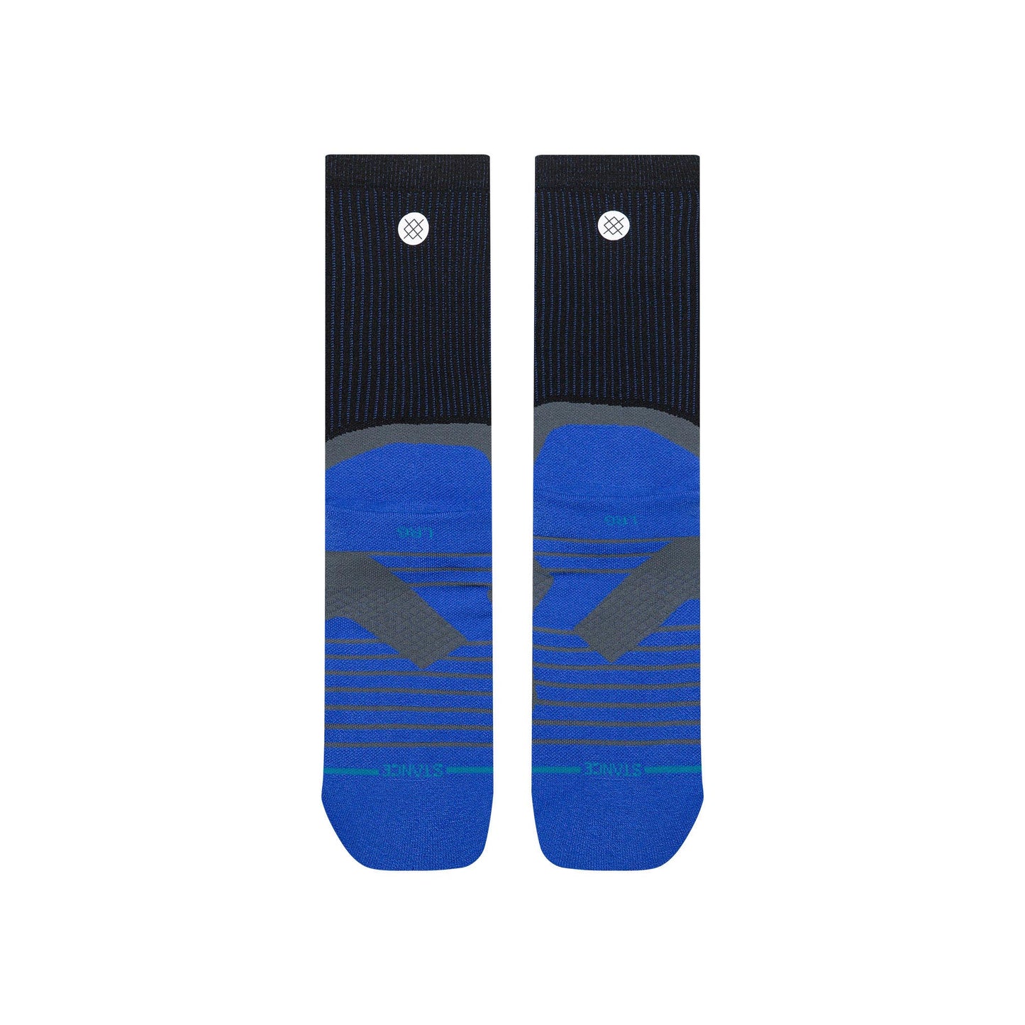Light Performance Crew Socks - Pace Black Grey