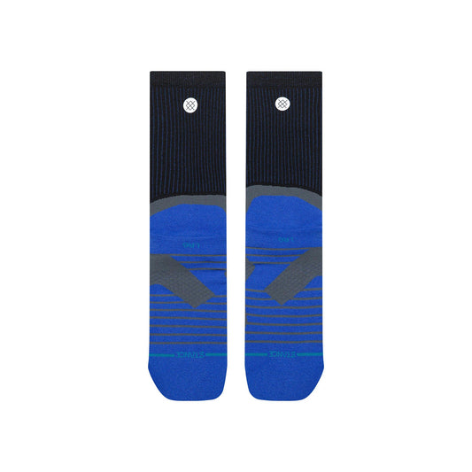 Light Performance Crew Socks - Pace Black Grey