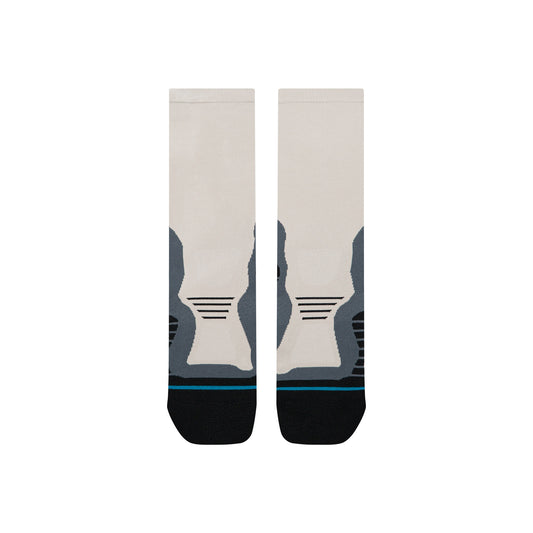 Light Performance Crew Socks - Pace Light Grey