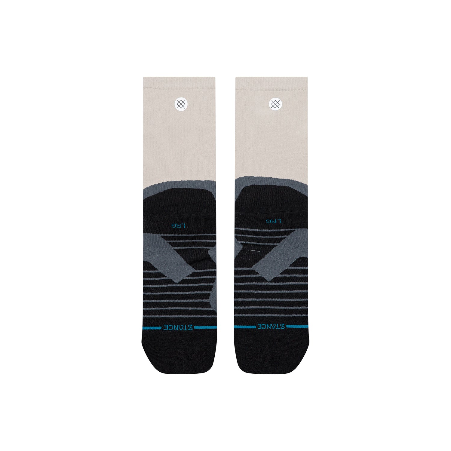 Light Performance Crew Socks - Pace Light Grey