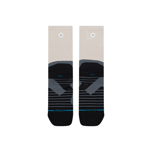 Light Performance Crew Socks - Pace Light Grey