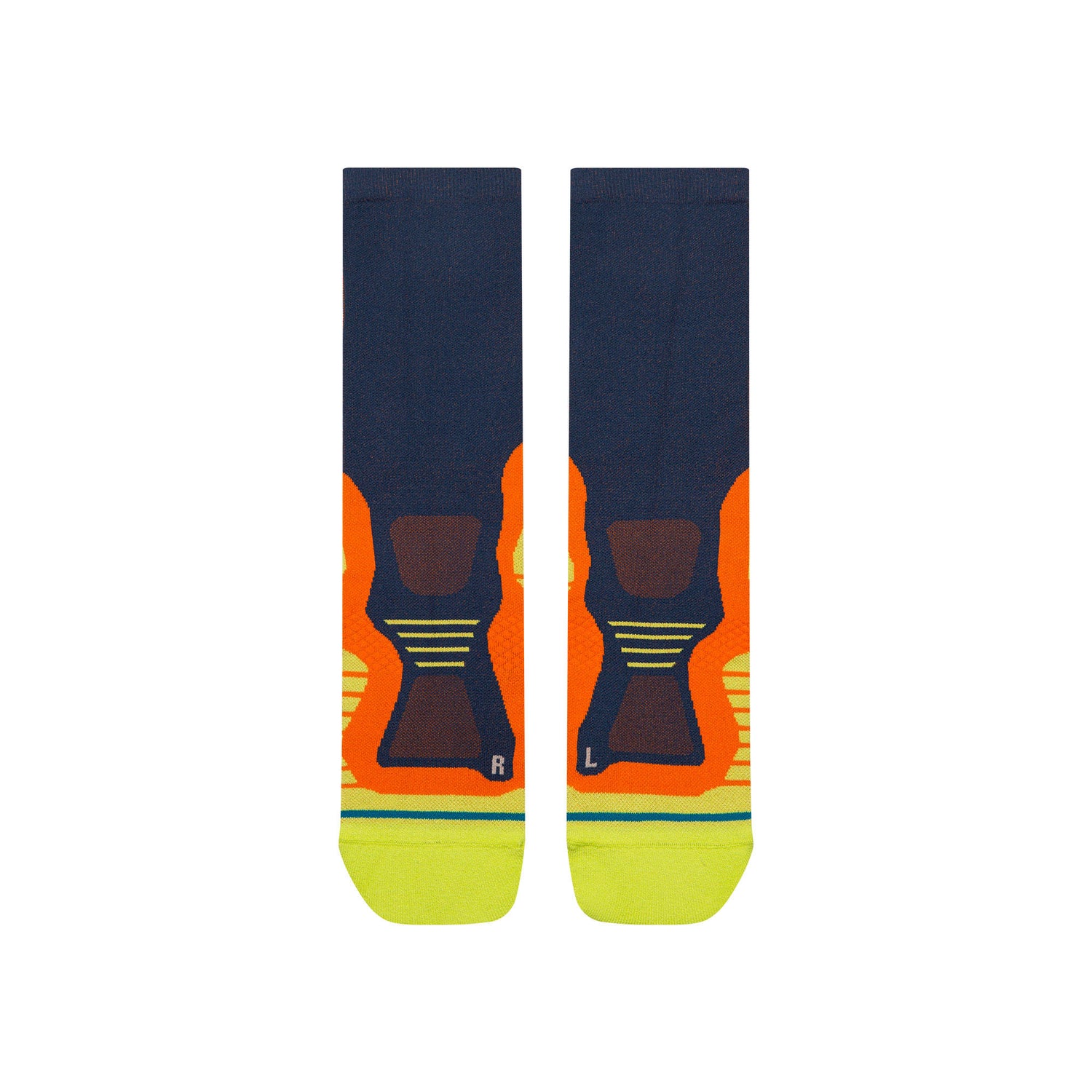 Light Performance Crew Socks - Pace Turbulence