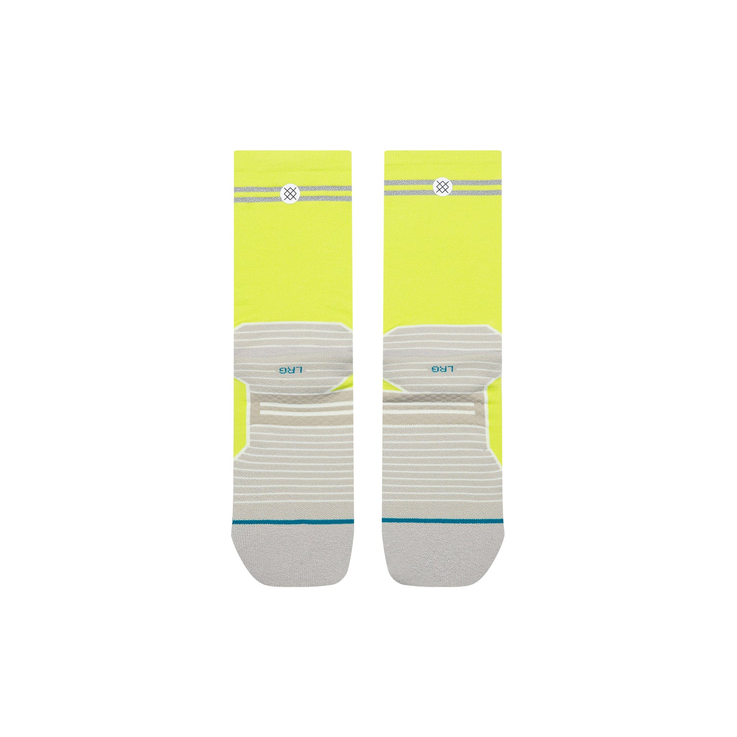 Light Performance Crew Socks - Reflector Volt