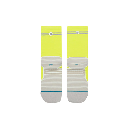 Light Performance Crew Socks - Reflector Volt