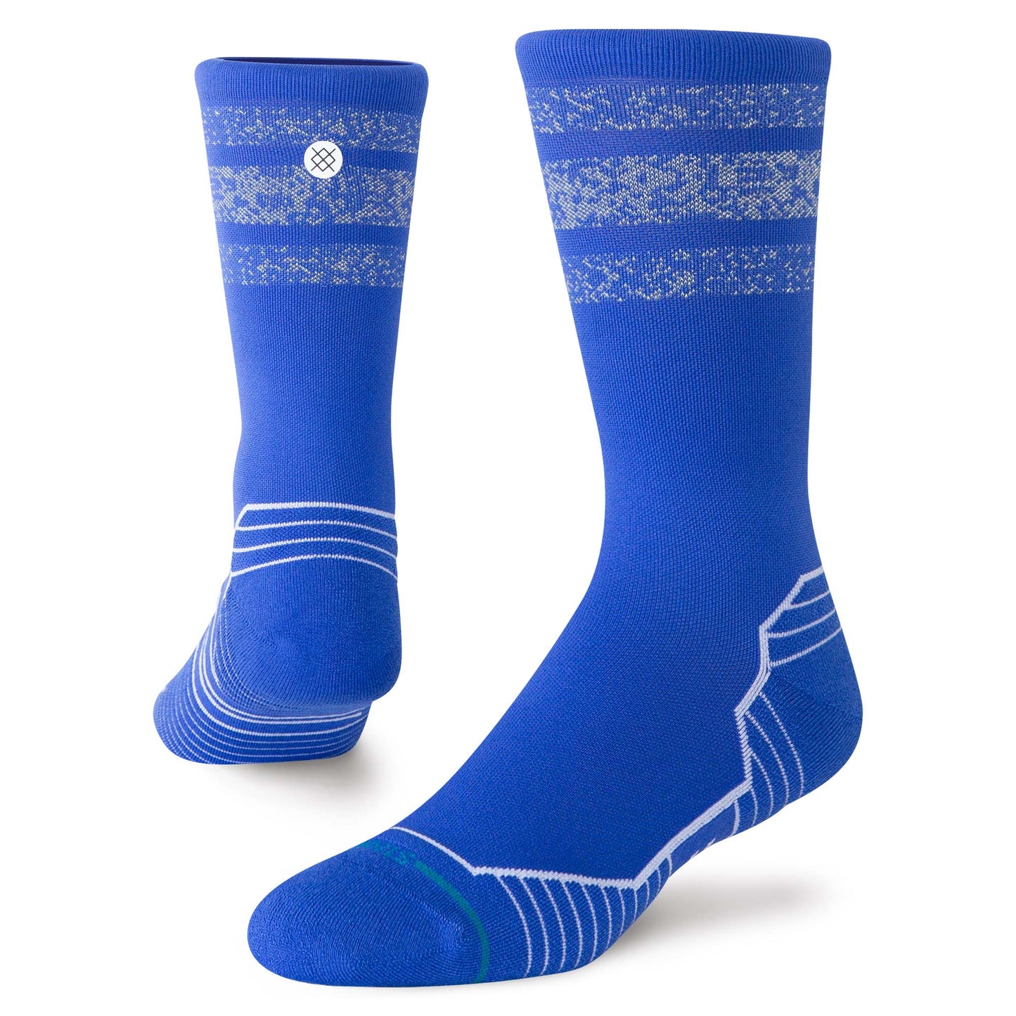 Light Performance Crew Socks - Boyd Reflector Cobalt Blue