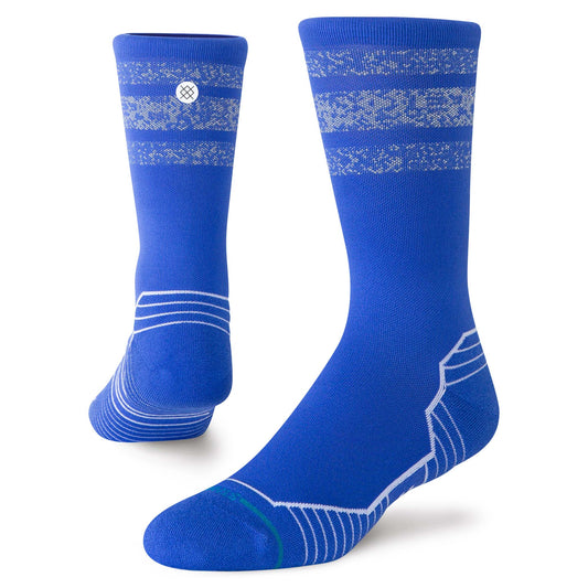 Light Performance Crew Socks - Boyd Reflector Cobalt Blue