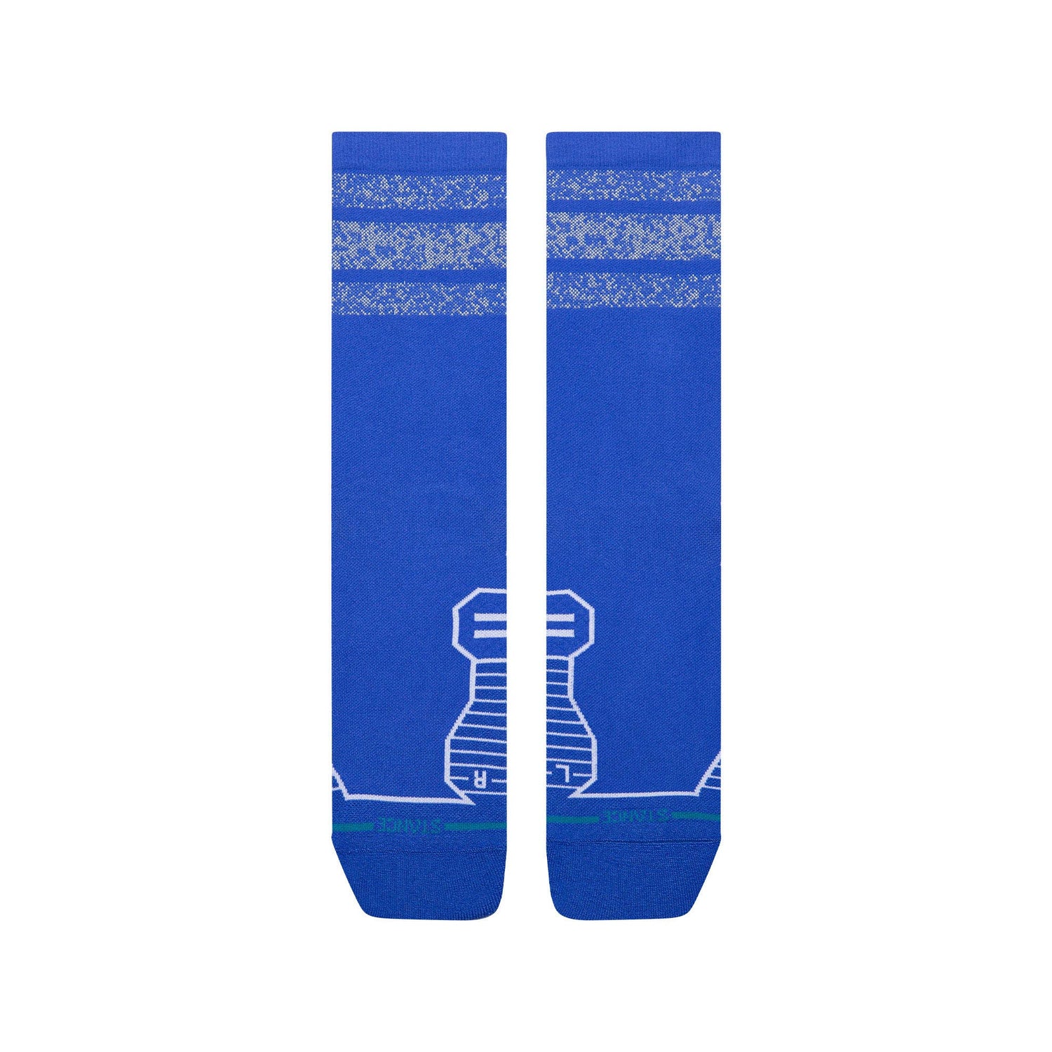 Light Performance Crew Socks - Boyd Reflector Cobalt Blue