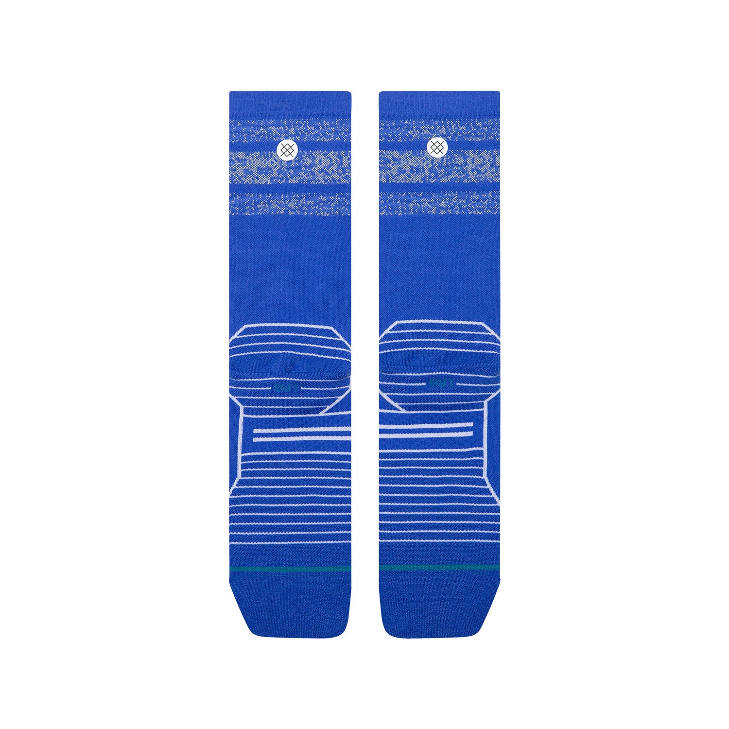 Light Performance Crew Socks - Boyd Reflector Cobalt Blue
