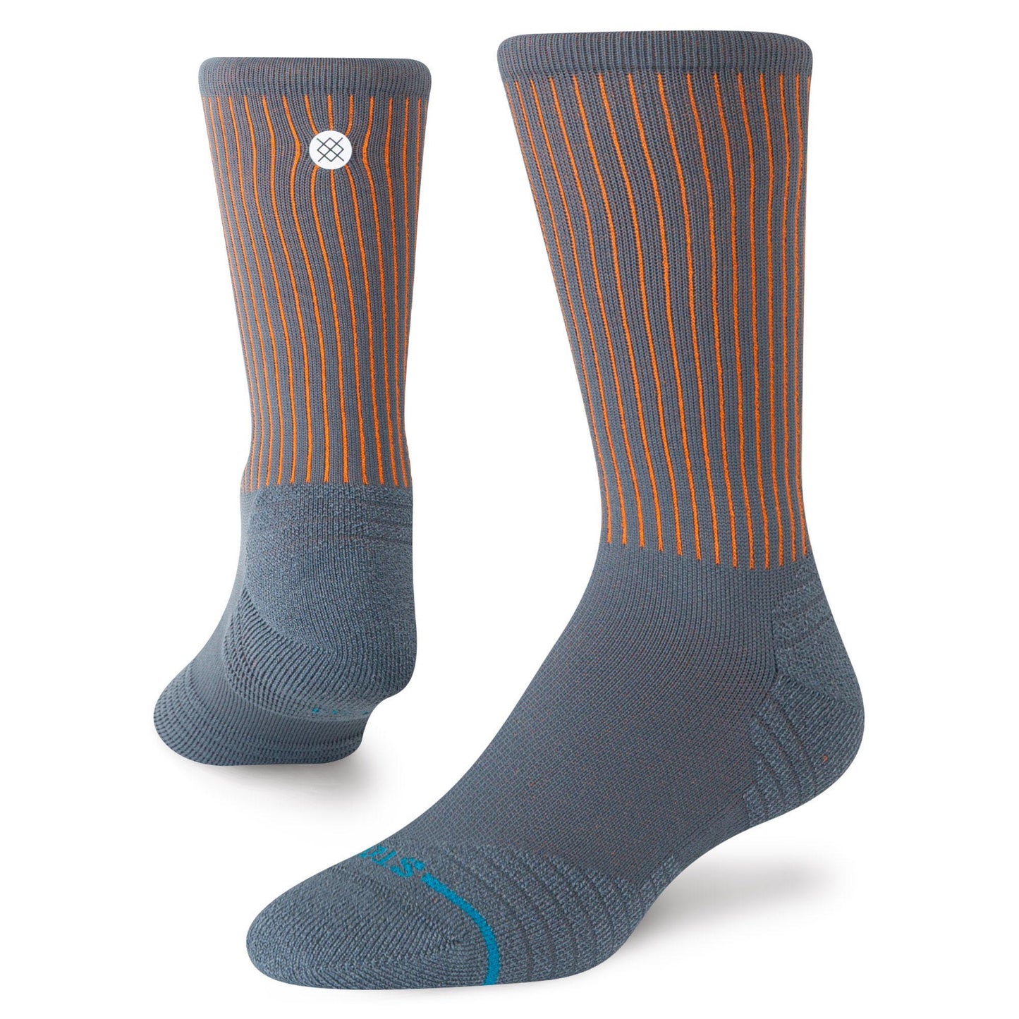 Medium Performance Crew Socks - Pop Stitch Ribbed