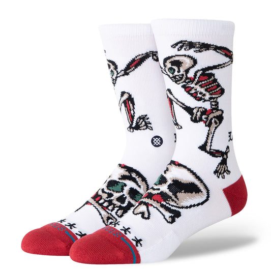 Bert Krak Crew Socks - Skeleton
