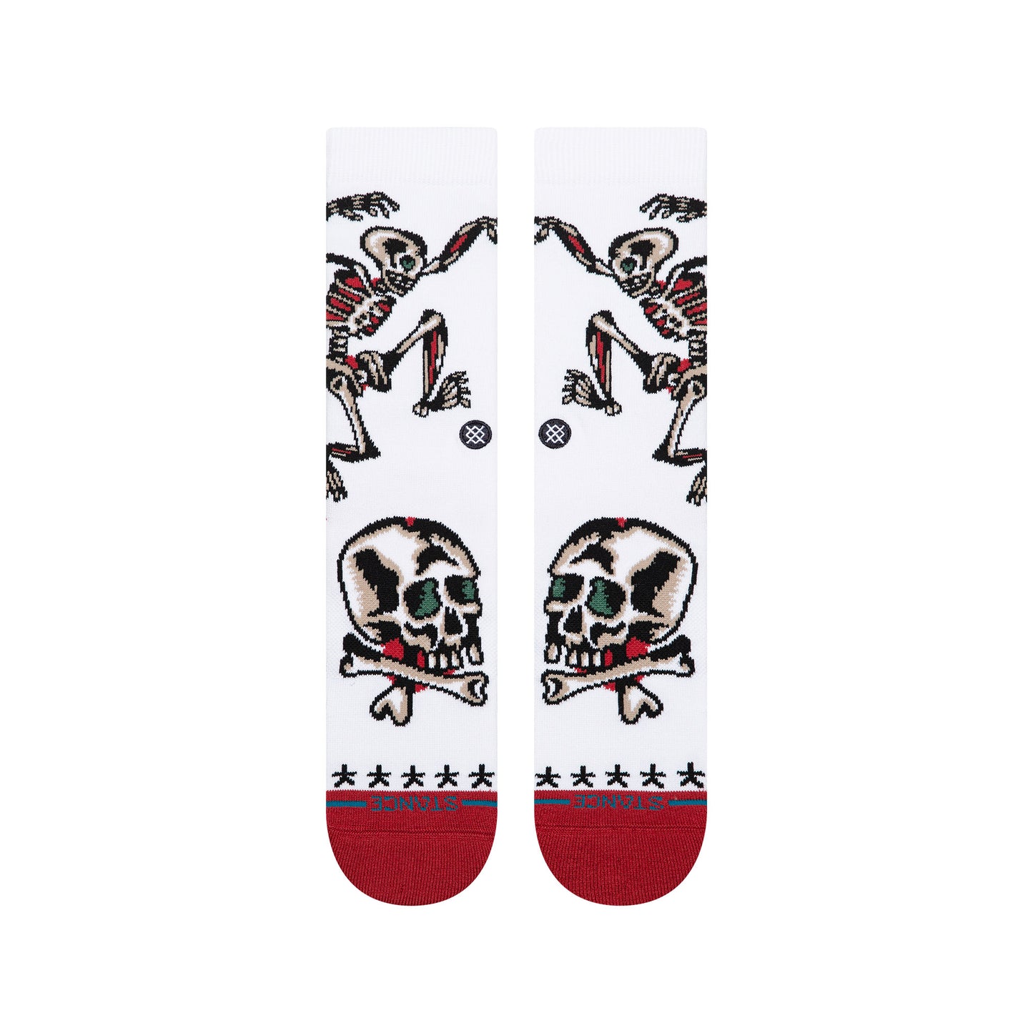 Bert Krak Crew Socks - Skeleton