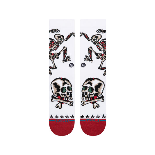 Bert Krak Crew Socks - Skeleton