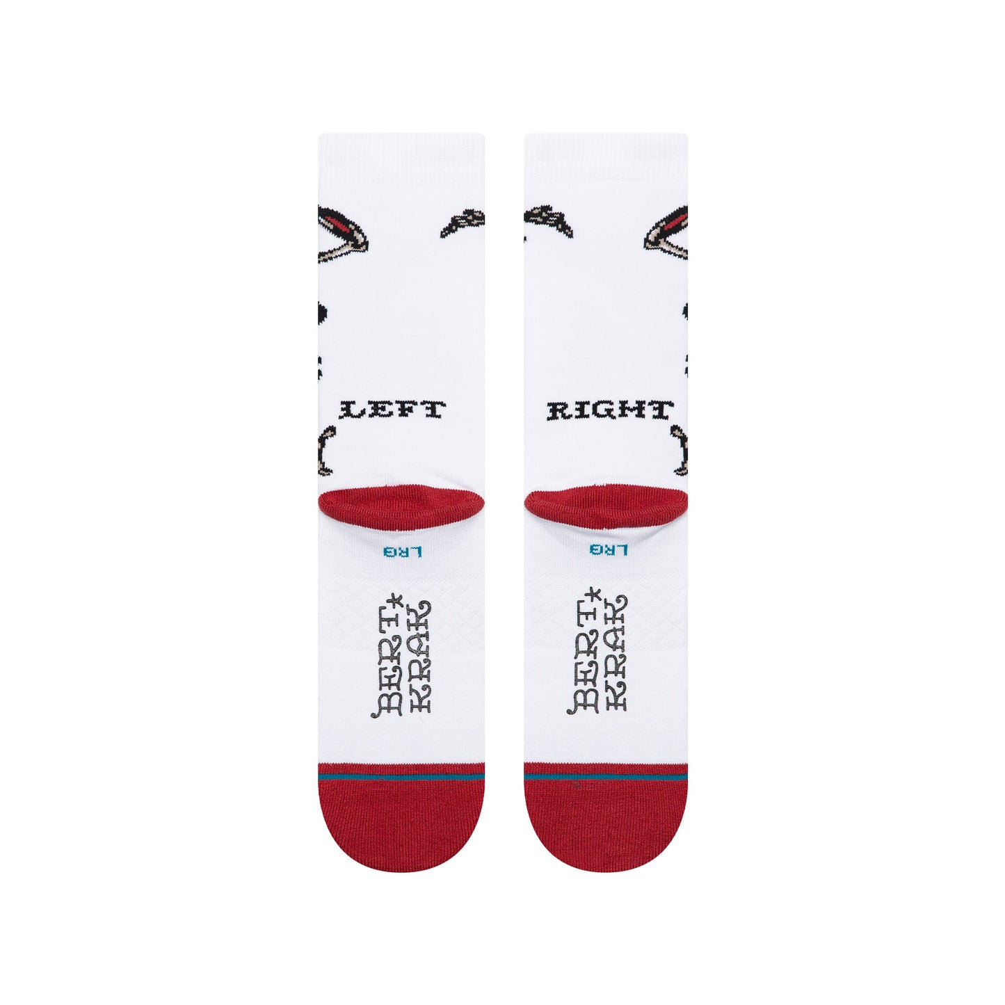 Bert Krak Crew Socks - Skeleton