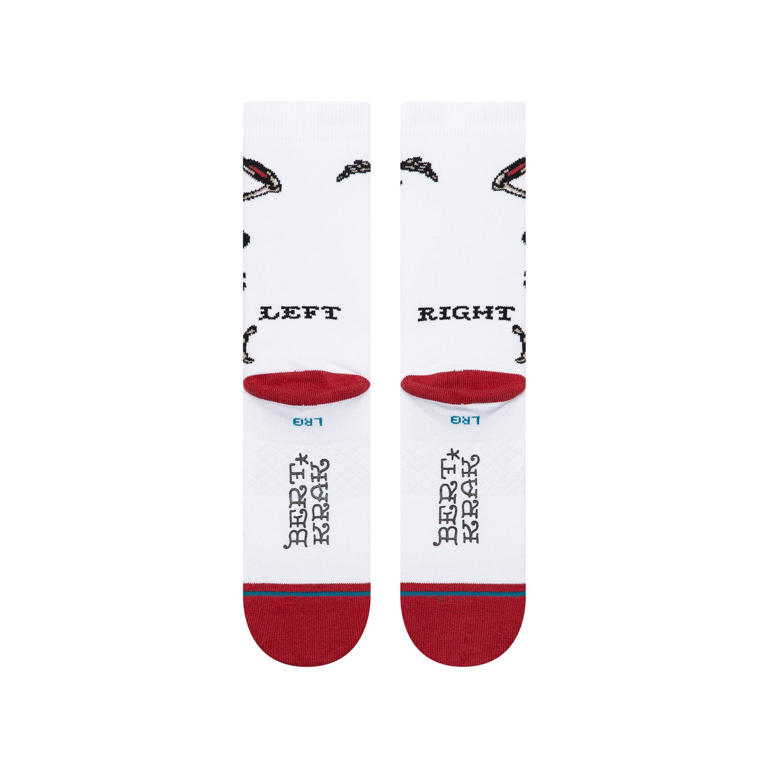 Bert Krak Crew Socks - Skeleton