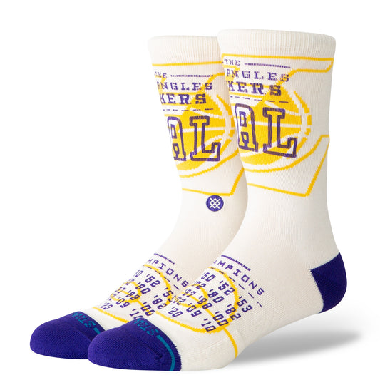 Banner NBA Crew Socks - Los Angeles Lakers