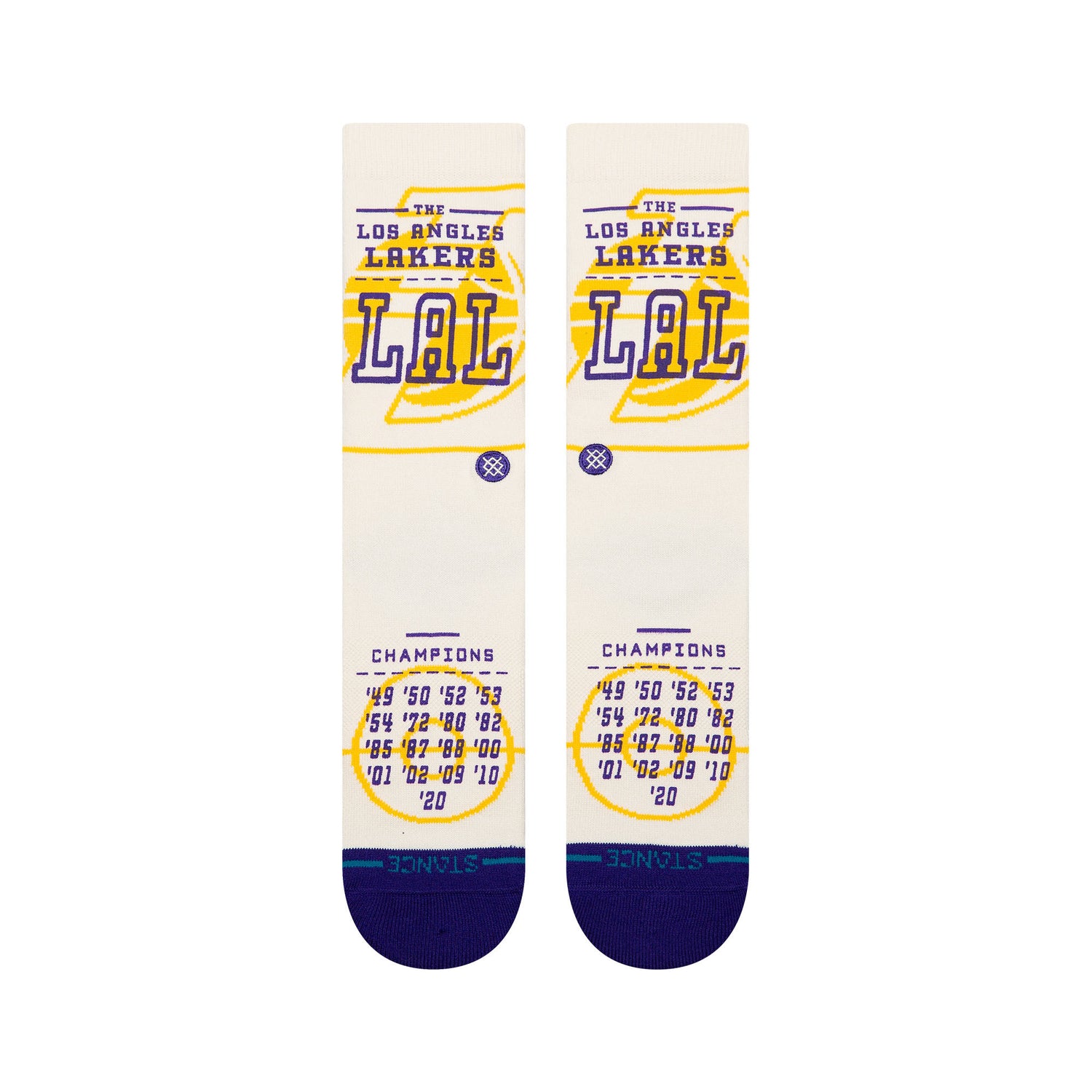 Banner NBA Crew Socks - Los Angeles Lakers