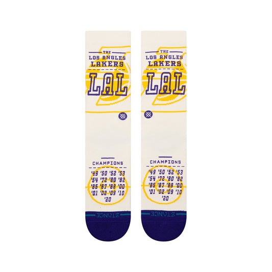 Banner NBA Crew Socks - Los Angeles Lakers